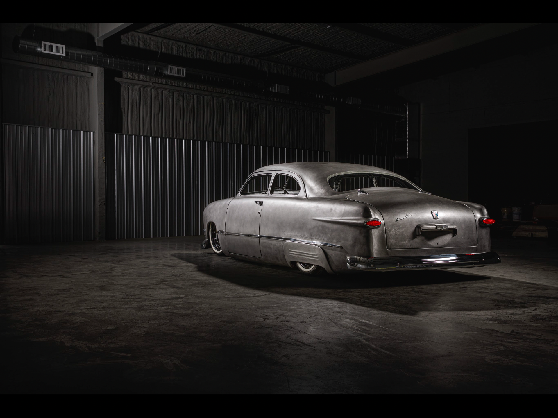 1950 Ford shoebox in the Hammer Fab shop